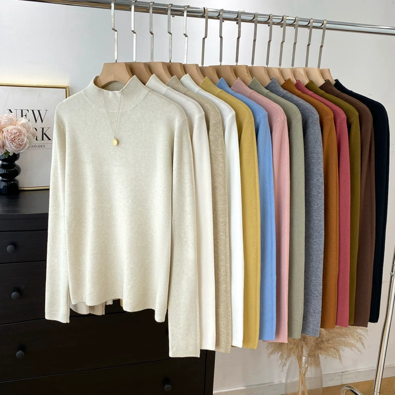 Новинка осенне-зимняя Базовая рубашка в Корейском стиле со средним воротником для женщин Andy Velvet, мягкая, приятная для кожи, внутренняя часть с длинным рукавом 2363