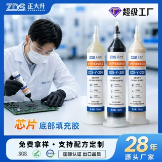 适用芯片围堰胶防潮低卤底部填充胶水高导热半导体固定包封围坝胶