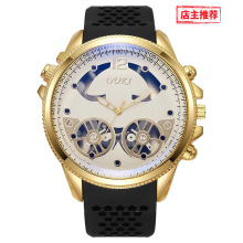 新款男士手表镂空大表盘蓝光飞轮腕表学生潮流男士跨境爆款手表