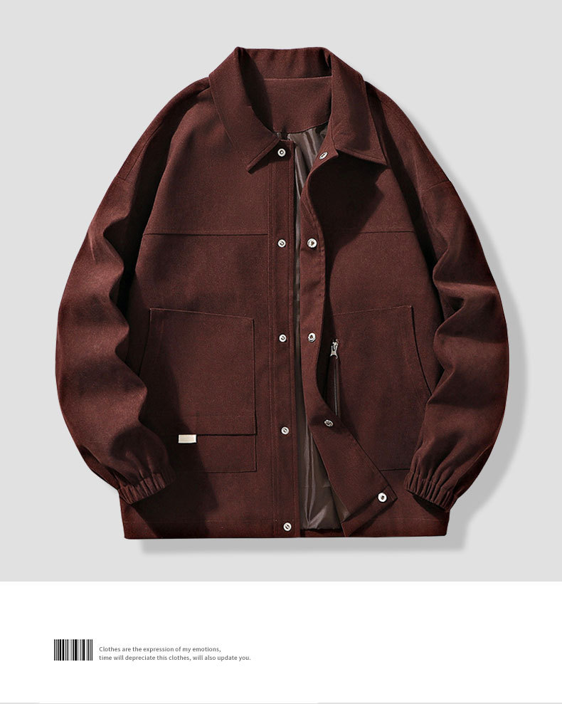 Nouvelle chemise à revers automne et hiver mince hommes adolescents, marques tendance, veste de couple pour hommes_voghion.com