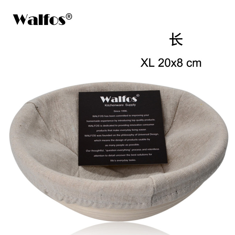 Cesta de fermentación Pan Bollo europeo Hogar Redondo de ratán indonesio Cesta hecha a mano Masa Cesta de fermentación Molde especial para hornear