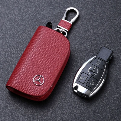 E300S350 High-End Genuine Leather – Static Rod/Key Bag - red