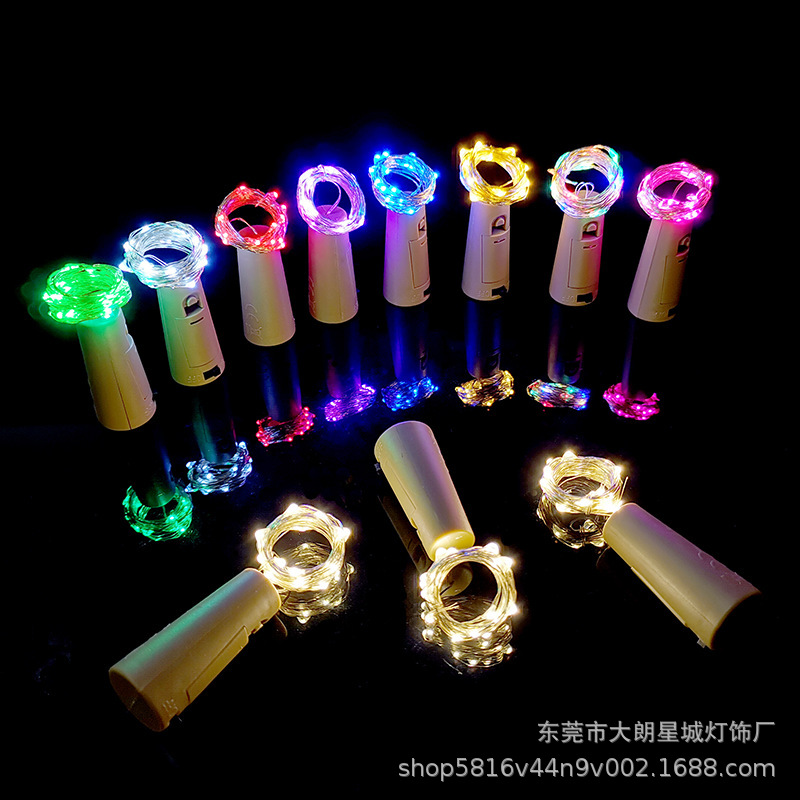led Bottle stopper Lamp string Coloured lights Christmas festival Decorative lamp star Copper wire flower Decorative lamp Machinable