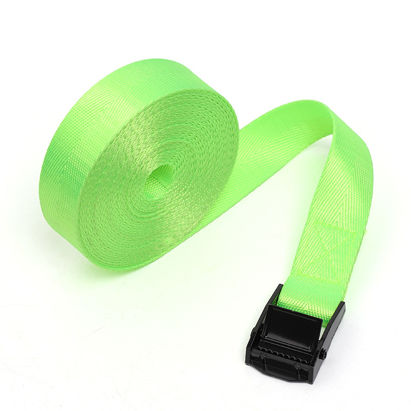 Correas de carga reforzadas con hebilla, correas de fijación para automóvil de aleación de zinc, cincha fina, cincha de nailon con patrón de espiga