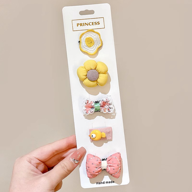 Horquilla de los niños bebé no duele el abrigo del pelo flequillos rotos horquilla tocado niña bebé clip pelo accesorios