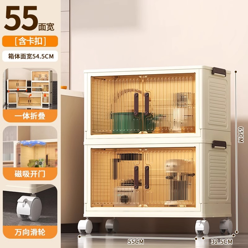 Armario de almacenamiento de cocina de varios pisos con puerta de gabinete condimento para platos, utensilios de cocina, armario de almacenamiento plegable de piso, caja de almacenamiento simple de montaje