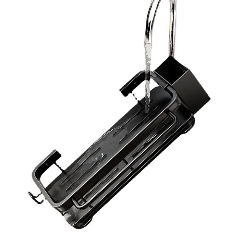 Rag rack de almacenamiento de cocina rack montado en la pared sin ponche fregadero doméstico esponja colgante cesta fregadero drenaje al por mayor