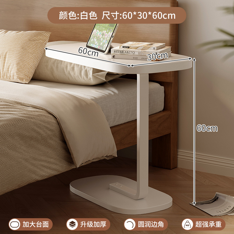 Estante de cabecera dormitorio simple de madera maciza que se puede levantar mesa pequeña sala de estar simple sofá mesa lateral armario mesa pequeña mesa de centro