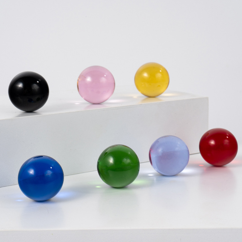 30mm baked color crystal light ball solid color ball office supplies glass beads cornucopia baifu copper cylinder accessories 30mm baked color crystal light ball solid color ball office supplies glass beads cornucopia baifu copper cylinder accessories