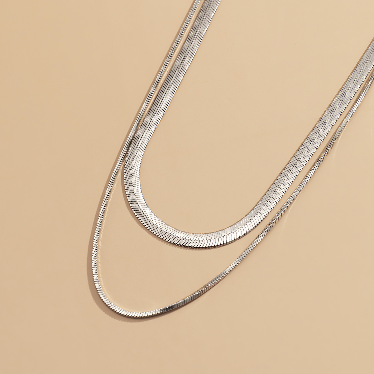 simple retro double-layer necklace