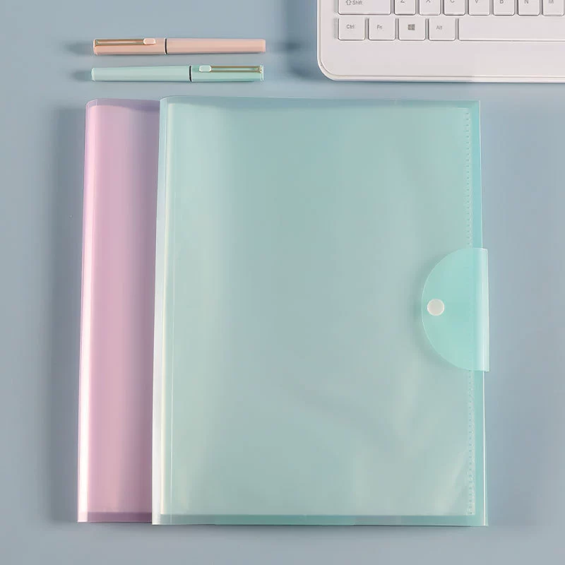 上汇 Stationery student test paper storage book Creative candy color test paper document contract information collection book