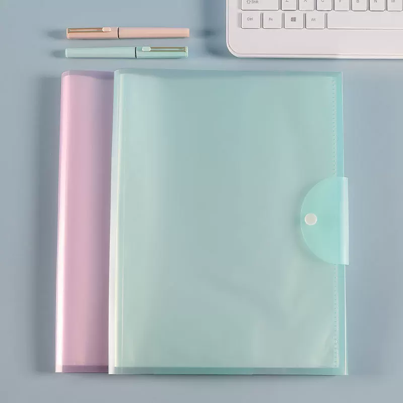 上汇 Stationery student test paper storage book Creative candy color test paper document contract information collection book
