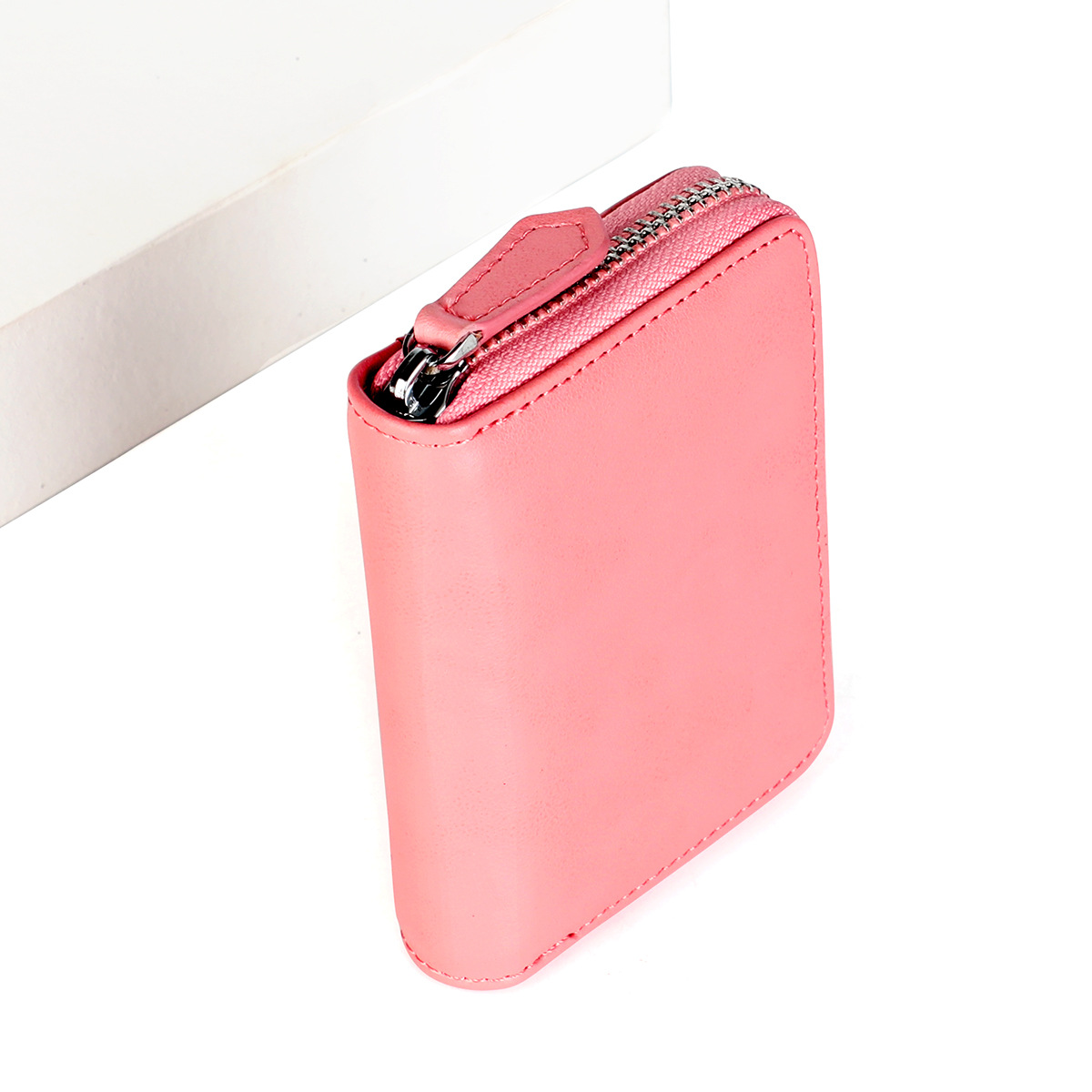 Venta directa de fábrica monedero japonés estilo dulce RFID almacenamiento de monedas cartera suelta hombres y mujeres cremallera titular de la tarjeta pequeña