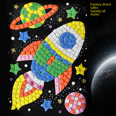 Children's Educational Toys Wholesale Handmade DIY Puzzle Material Dinosaur Mosaic Sticker EVA with Drilling Children's Toys