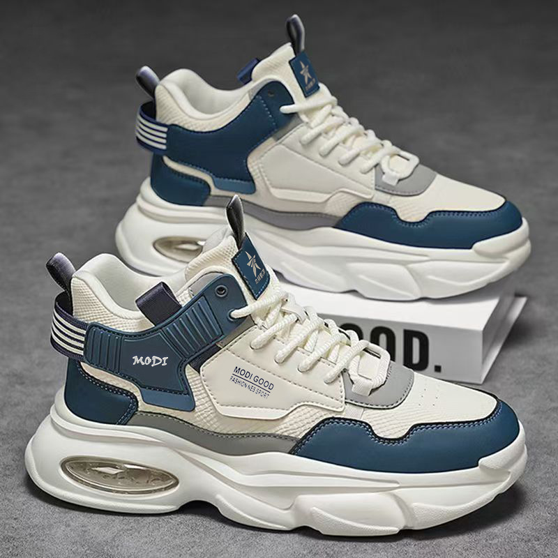 2026 primavera zapatos de hombre nuevos zapatos de deporte transpirables juveniles de alto nivel, zapatos de suela gruesa para hombres de bajo nivel ocio