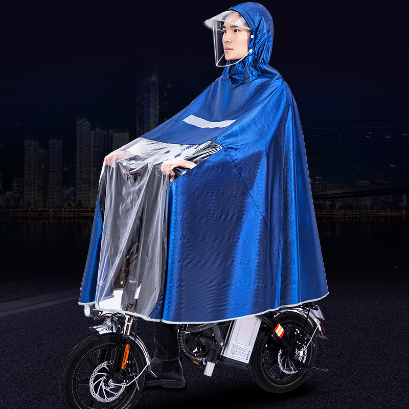 Special Raincoat Folding Self-propelled Electric Car for Driver Ride Extra-large Men's and Women's Long Full-body Rainstorm-proof Poncho