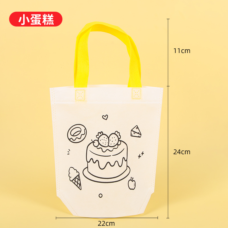 Bolso de graffiti de pintura de bricolaje hecho a mano para niños