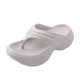 2025 New EVA Thick Bottom Flip-Flops Women's Summer Outer Wear ins Internet Celebrity Shit-feeling Beach Sandals Cross-border Wholesale