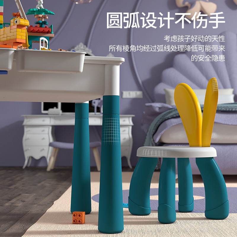 レゴ子供知育玩具積み木テーブル多機能DIY玩具学習テーブル大粒積み木起爆金と互換性がある|undefined