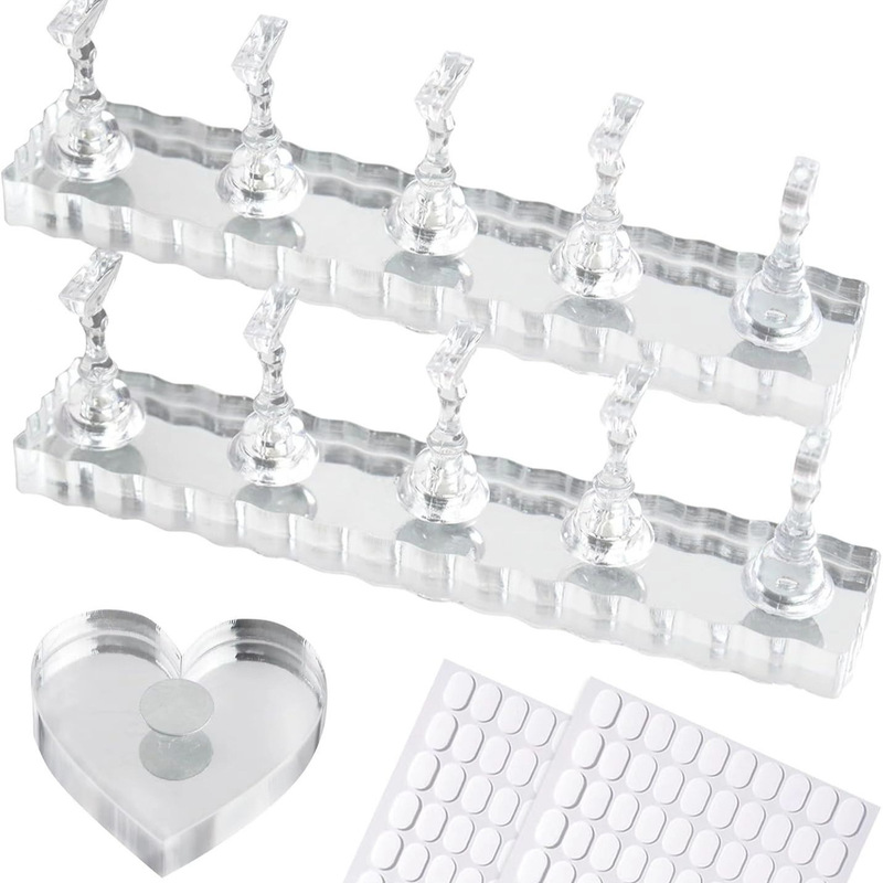 Nail Art Tool Beginner Set Acrylic Nail Tips Teaching Handmade Wearable Nails Practice Transparent Heart-Shaped Nail Tips Nail Art Tool Beginner Set Acrylic Nail Tips Teaching Handmade Wearable Nails Practice Transparent Heart-Shaped Nail Tips
