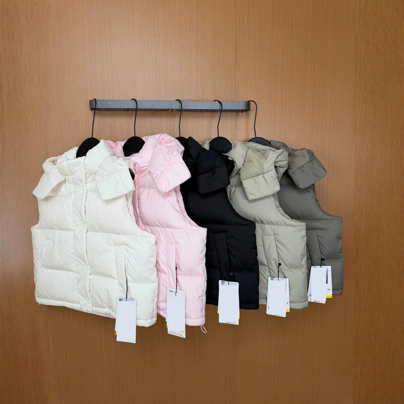 LULU-style 80% white down Wunder Puff four-panel short waterproof and windproof loose vest