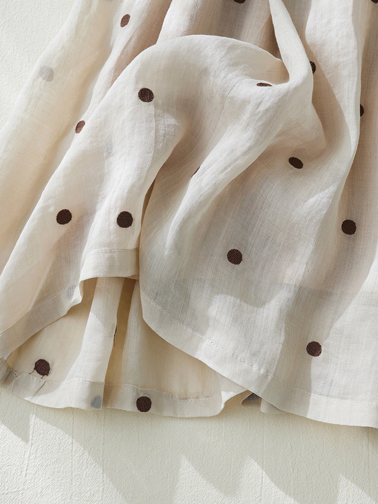 Chân váy xếp ly dáng chữ A cạp cao cotton hai lớp kiểu Nhật — Xanh lông mòng đen