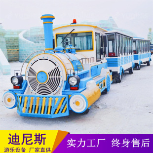 Trackless Sightseeing Train Outdoor Amusement Equipment Scenic Sightseeing Car Diesel Trackless Train Factory Direct Supply