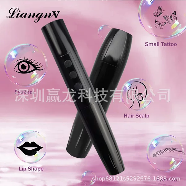 Wireless Tattoo Embroidery All-In-One Machine, Plug-In and Rechargeable Eyebrow Tattoo Machine, Eyebrow, Eye and Lip Tattoo Embroidery All-In-One Machine