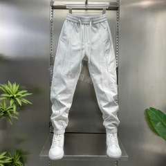 高品质男士痞帅简约纯色高级感运动时尚财大潮流宽松舒适休闲裤