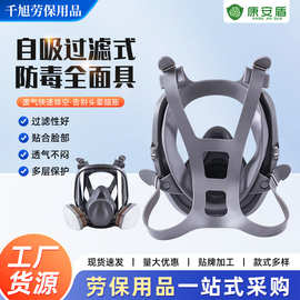 6800防毒面具喷漆粉尘化工农药装修打磨大视野防防尘毒全面罩防护
