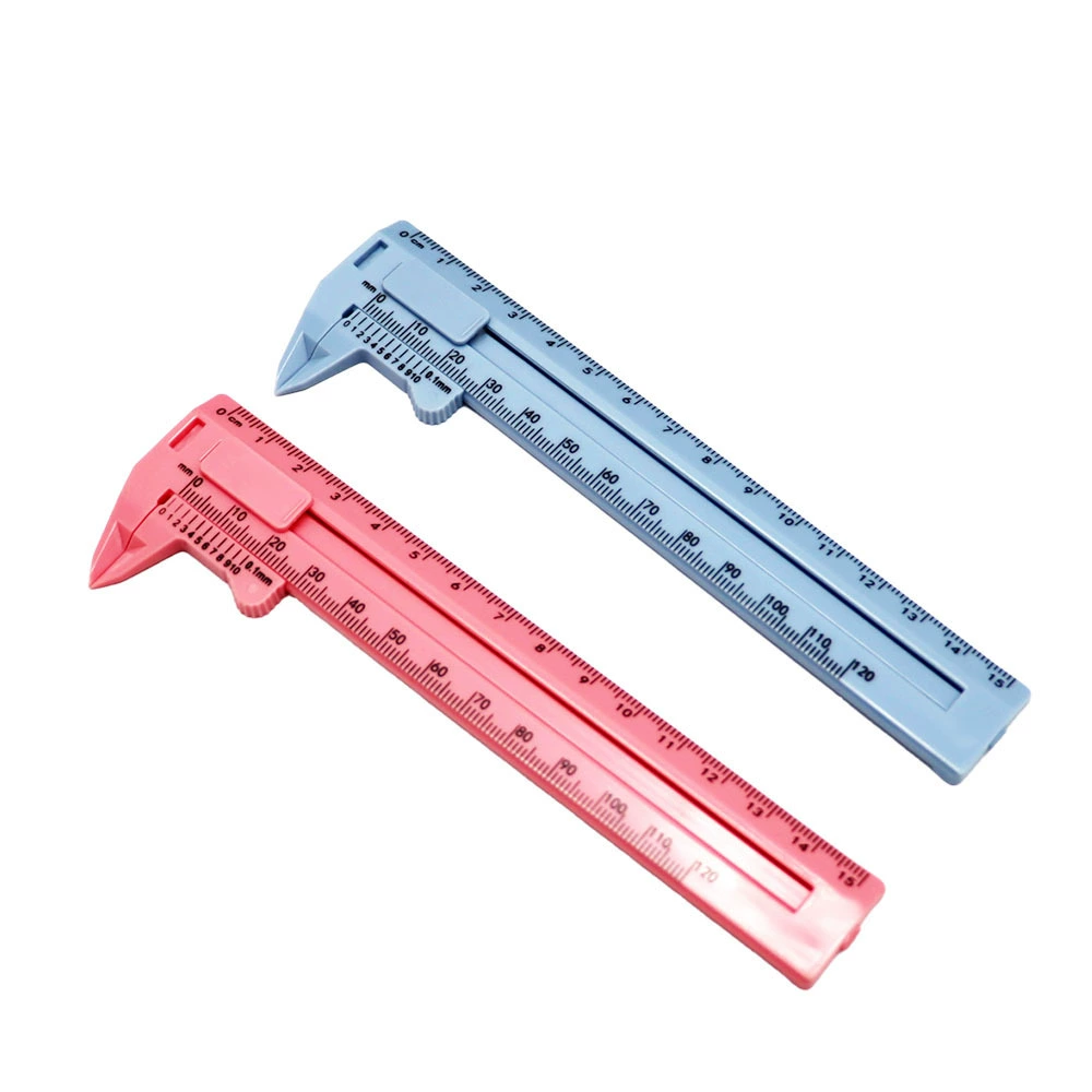 Plastic highly precise small jewelry walnut for students, ruler