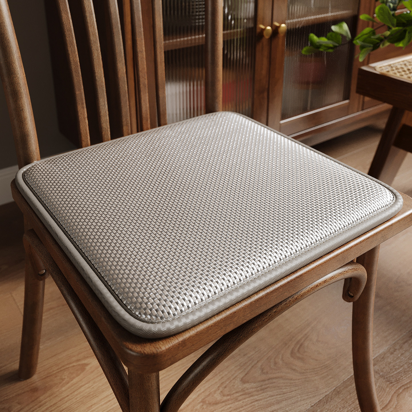 Cojín de asiento cojín de asiento de verano cojín de taburetes de madera maciza ventilación ventilada cojín de trasera de caña cojín de asiento de larga duración