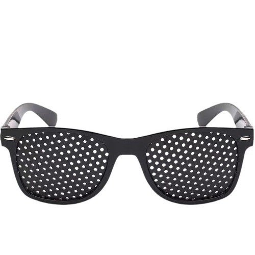  New Children's Pinhole Glasses Small Hole Aviator Sunglasses with Mosaic Design, Sticker Logo Making and Printing