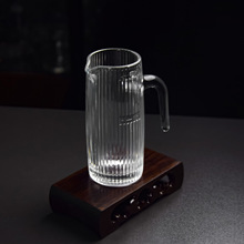 条纹白酒杯套装酒杯小酒杯分酒器家用小吞杯玻璃分酒壶竖纹白酒壶