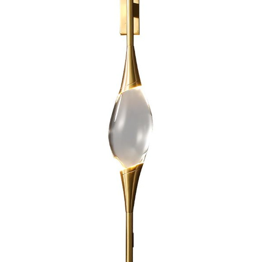 Cabecera de cama nuevo cristal 2021 fondo pasillo dormitorio lámpara de bronce lámpara de pared lámpara de diseño de escalera lámpara de pared completa