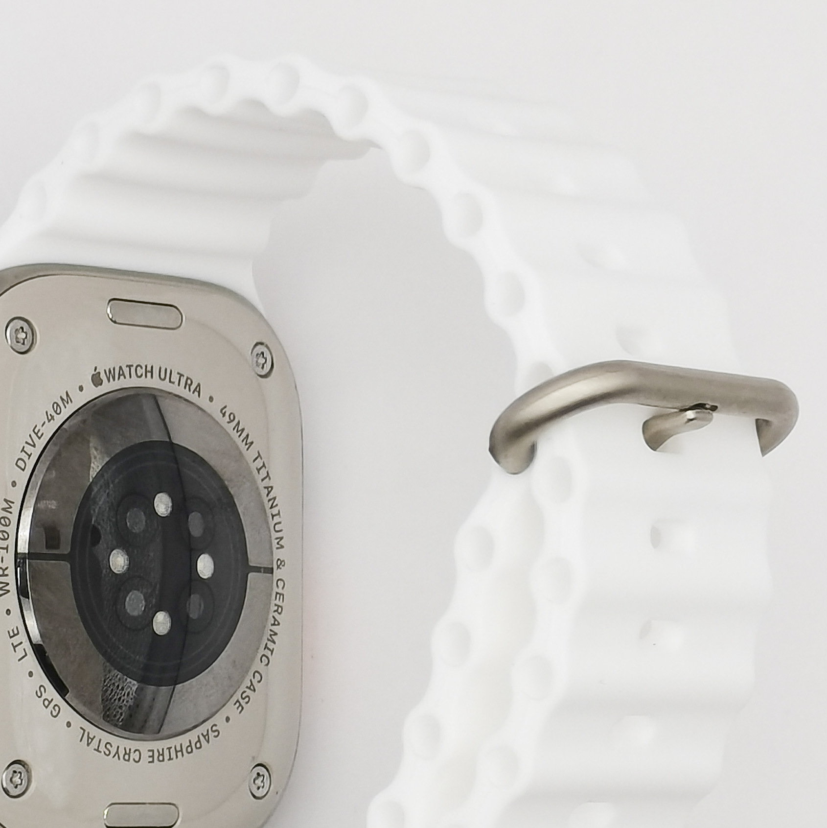 Adecuado para Apple reloj ultra 8 generación Correa Marina nuevo 49mm correa de reloj de silicona doble anillo