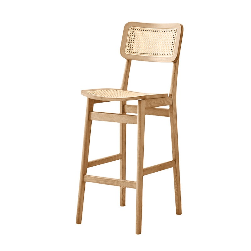 Mesa de comedor de hotel de caja de madera maciza cadena de restaurantes occidentales diseñadores de estilo antiguo asiento de tela de caña