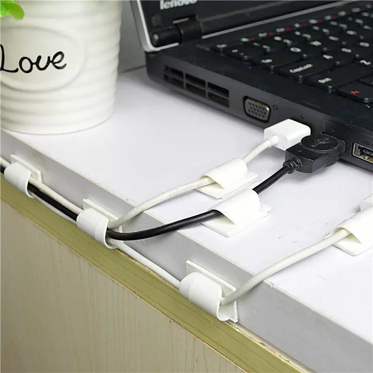 Factory sells desktop self -viscosity USB fixed -defensive data cable threader Six installation CC940