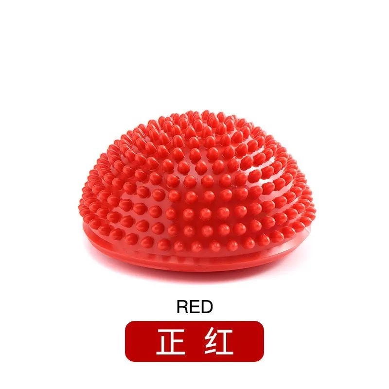 跨境供应pvc按摩球半圆瑜伽球平衡球足底放松感训练触觉球按摩|undefined