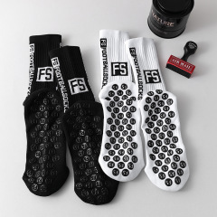 靴下 メンズ スポーツソックス ナイロンソックス ドット接着剤付き 滑り止め サッカーソックス ランニング フィットネス トレーニング ヨガ FS