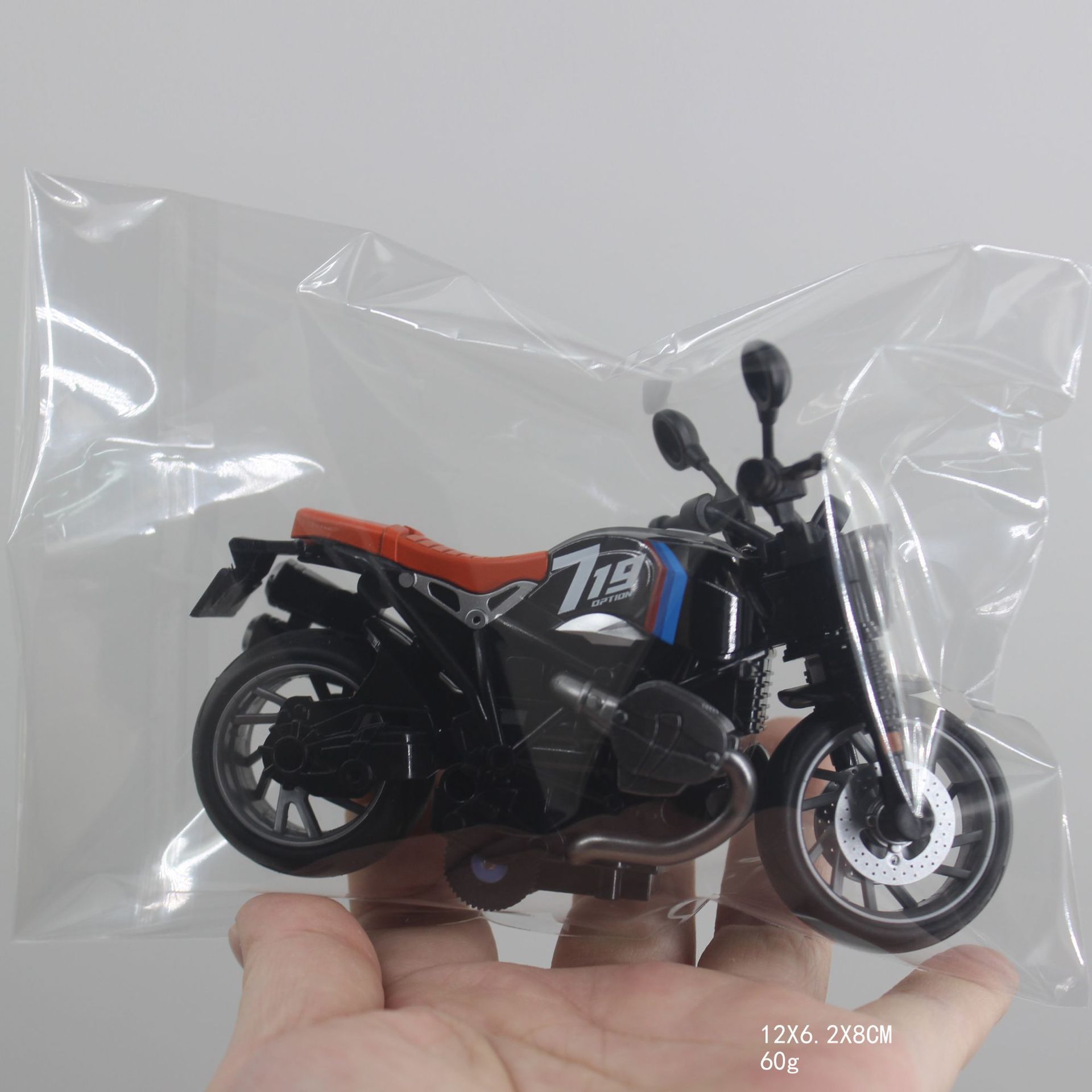 【60G】OPP 가방 H7788-3 블랙 라떼 시뮬레이션 오토바이 모델