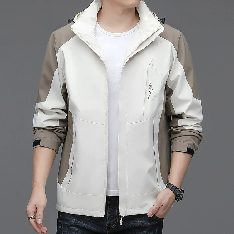 Уличная трехзащитная куртка в горном стиле, весенняя новая японская свободная куртка с капюшоном с цветными блоками q