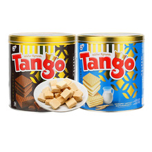 铁罐礼品团购 印尼进口Tango探戈威化饼干食品 国外食品批发290g