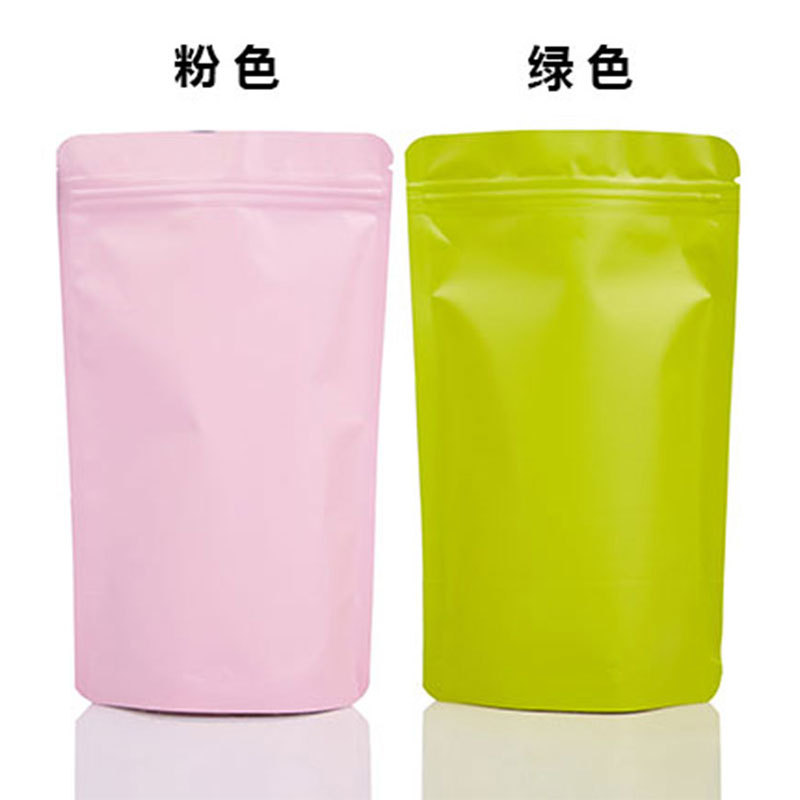 Color auto-Sellado bolsa de papel de aluminio esmerilado auto-permanente bolsa de alimentos de té bolsa sellada cebo de pescado en polvo bolsa de embalaje de plástico