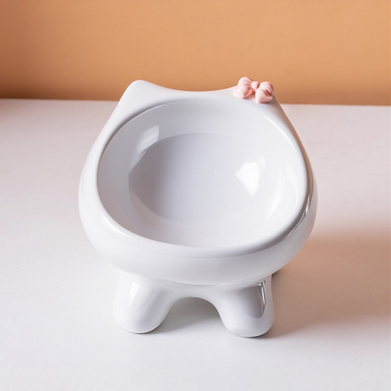 猫碗陶瓷猫咪碗猫饭碗水碗斜口猫粮宠物碗狗碗猫食碗猫盆可爱厂家|undefined