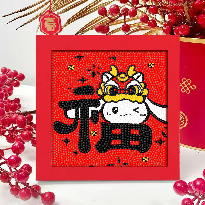 Diamante infantil DIY hecha a mano con material de marco paquete de dibujos animados Sanliou pegatinas de diamante regalo al por mayor pinturas de mampostería