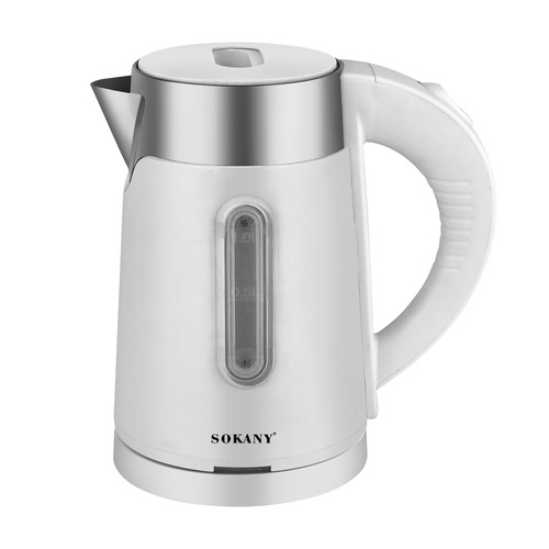 Foreign trade SOKANY0808 household electric kettle quickly boils water stainless steel heating kettle black and white mixed