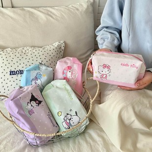 Sanrio Genuine Authorized Hand-Carrying Cosmetic Bag Portable Mini Storage Bag Cute Kulomi Meruti New Product