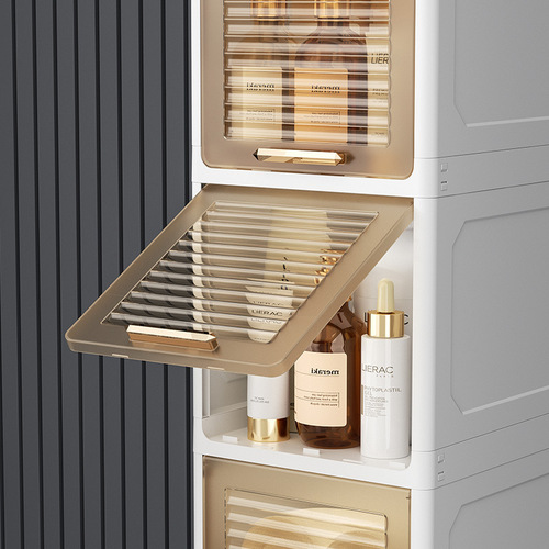 Multi-layer drawer-type sandwich storage cabinet living room toy storage cabinet household plastic storage cabinet snack storage cabinet