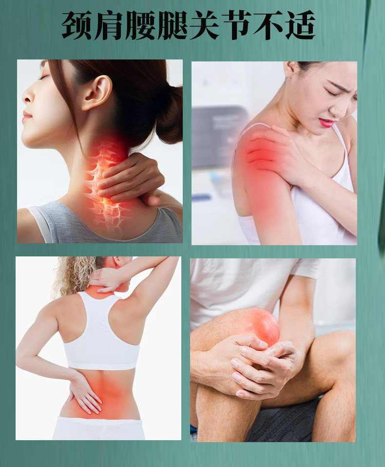 Thai Tiger King Warming Herbal Pain Patch for Neck Shoulder Waist and Knee 7cm x 10cm 8 Patches in use